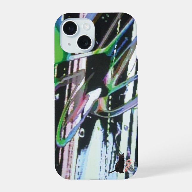 Coque iPhone 15 Image fibreux KC (Verso)