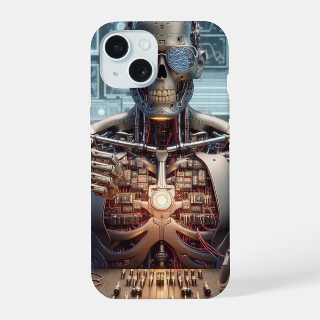 Coque iPhone 15 Ingénieur roboticien (Verso)