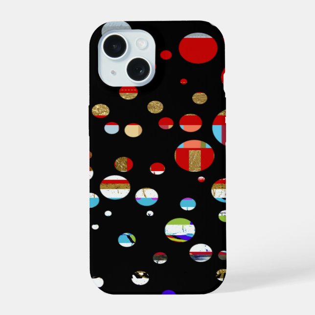 Coque iPhone 15 iPhone-6 dotted with colors (Verso)