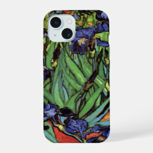 Coque iPhone 15 Iris de Vincent van Gogh, Art du jardin vintage
