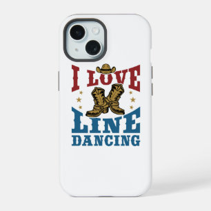 Coque iPhone 15 J'adore la danse en ligne