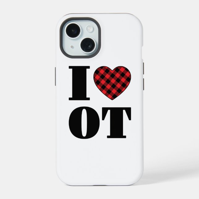 Coque iPhone 15 J'adore l'ergothérapie (Verso)