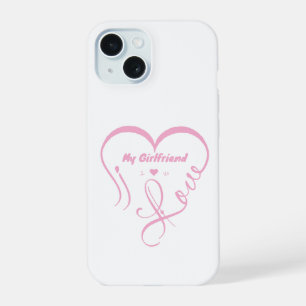 Coque iPhone 15 J'aime ma petite amie - J ♥ Nous