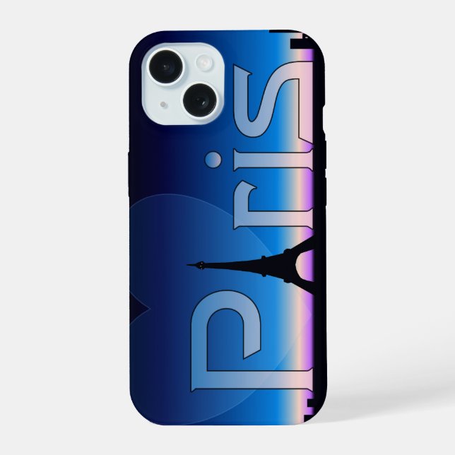 Coque iPhone 15 J'aime Paris (Verso)
