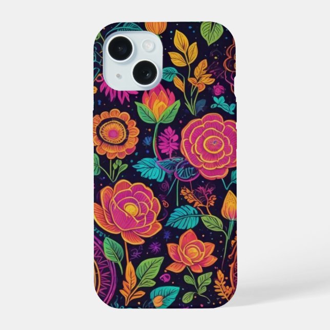 Coque iPhone 15 Jardin de Minuit (Verso)