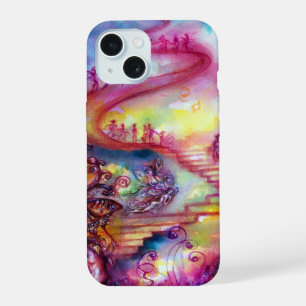 COQUE iPhone 15 JARDIN DES OMBRES PERDUES, ESCALIERS MYSTIQUES