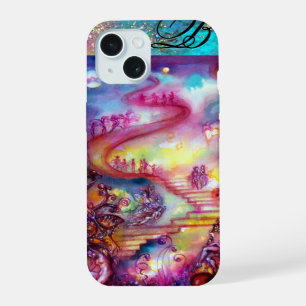 COQUE iPhone 15 JARDIN DES OMBRES PERDUES, MONOGRAMME DES ESCALIER