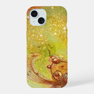 Coque iPhone 15 JARDIN DES OMBRES PERDUES,PAPILLON MAGIQUE Or Jaun