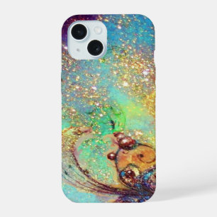 COQUE iPhone 15 JARDIN DES OMBRES PERDUES -PLANTE PAPILLON MAGIQUE