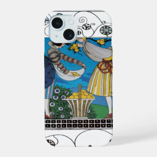 COQUE iPhone 15 JARDIN D'ÉTÉ ET TOURBILLONS /CONCEPTEUR DE COSTUME