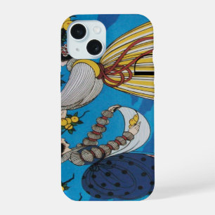 COQUE iPhone 15 JARDIN D'ÉTÉ / MODE COSTUME DESIGNER MONOGRAMME
