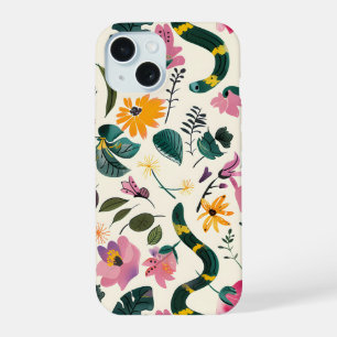 Coque iPhone 15 Jardin enchanté