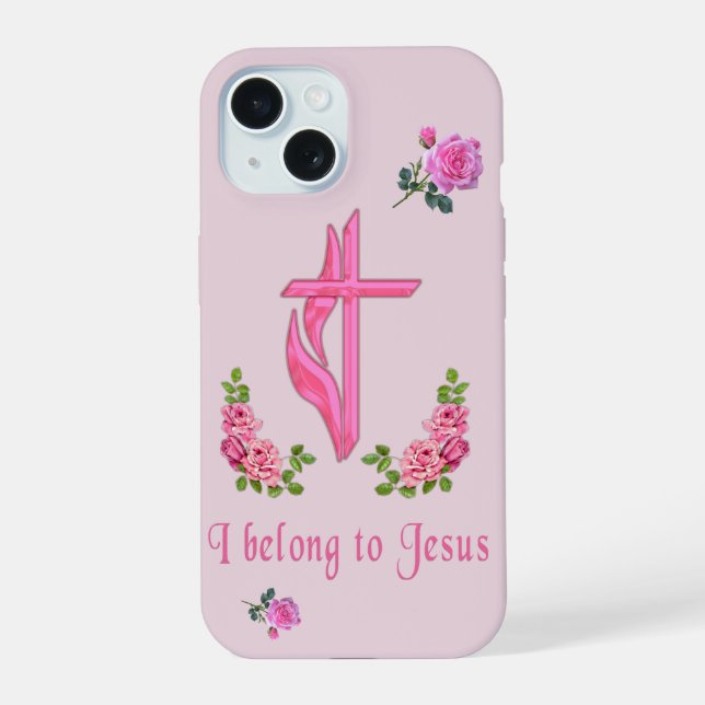 Coque iPhone 15 Je suis à Jésus (Verso)