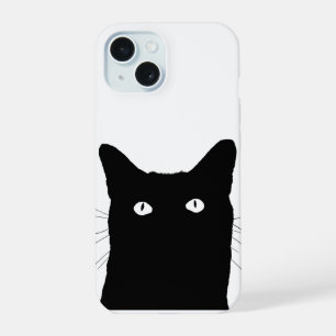Coque iPhone 15 Je vois un chat Cliquez pour choisir votre décorat