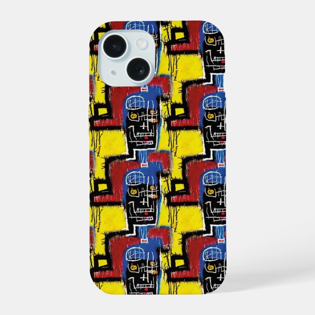 Coque iPhone 15 Jean-Michel Basquiat (Verso)