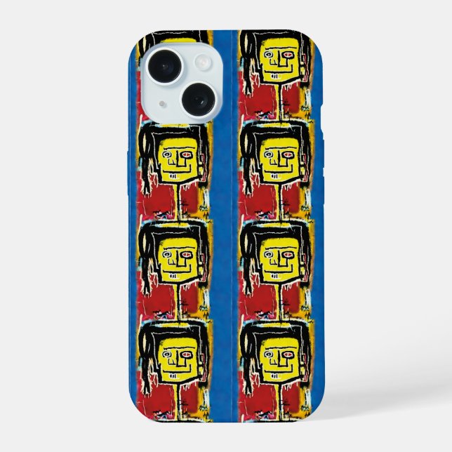 Coque iPhone 15 Jean-Michel Basquiat (Verso)