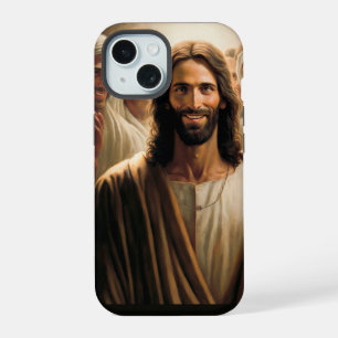 Coque iPhone 15 Jésus ici pour vous annoncer la Bonne Nouvelle - C