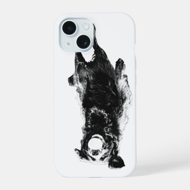 Coque iPhone 15 Jeu ombré au centre (Verso)