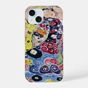 Coque iPhone 15 Jeune fille (Vierge), Gustav Klimt, Art Nouveau vi