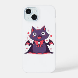 Coque iPhone 15 Joli Chat Vampire