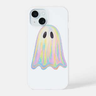 Coque iPhone 15 Joli Fantôme Arc-en-Ciel Pastel Effrayant Esthét