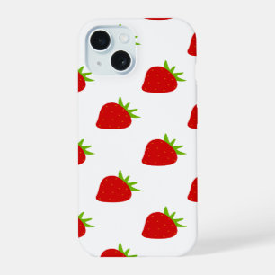 Coque iPhone 15 Joli motif de fraise