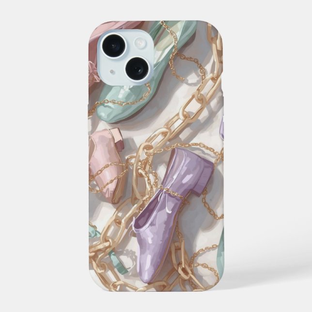 Coque iPhone 15 Jolie chaussure (Verso)