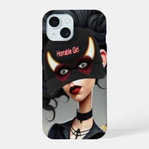 Coque iPhone 15 Jolie fille horrible