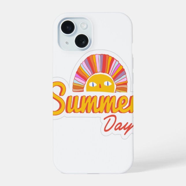 Coque iPhone 15 Jour d'été  (Verso)