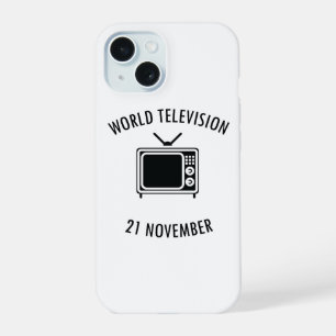Coque iPhone 15 journée mondiale de la télévision