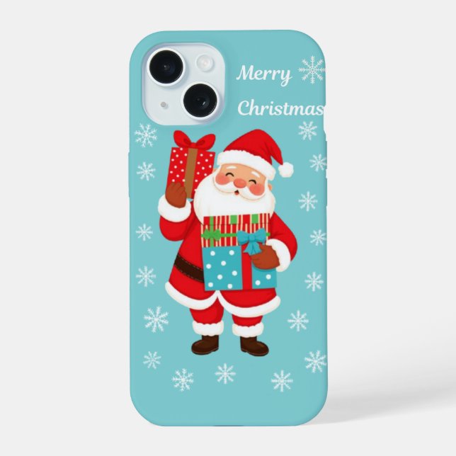 Coque iPhone 15 Joyeux Noël  (Verso)