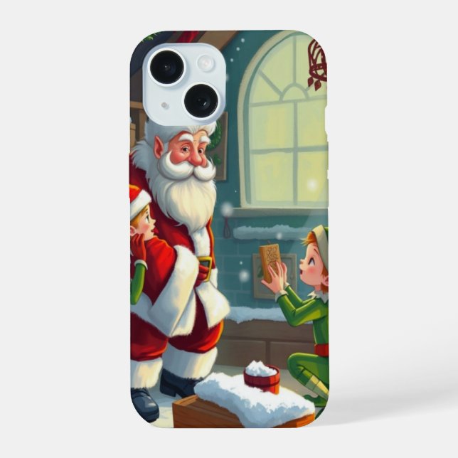 Coque iPhone 15 Joyeux Noël  (Verso)