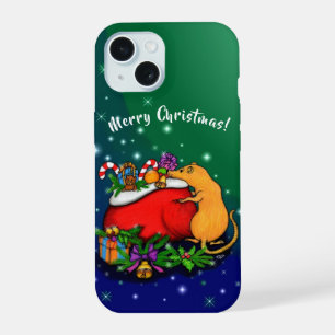 Coque iPhone 15 Joyeux Noël avec le Prince Rat