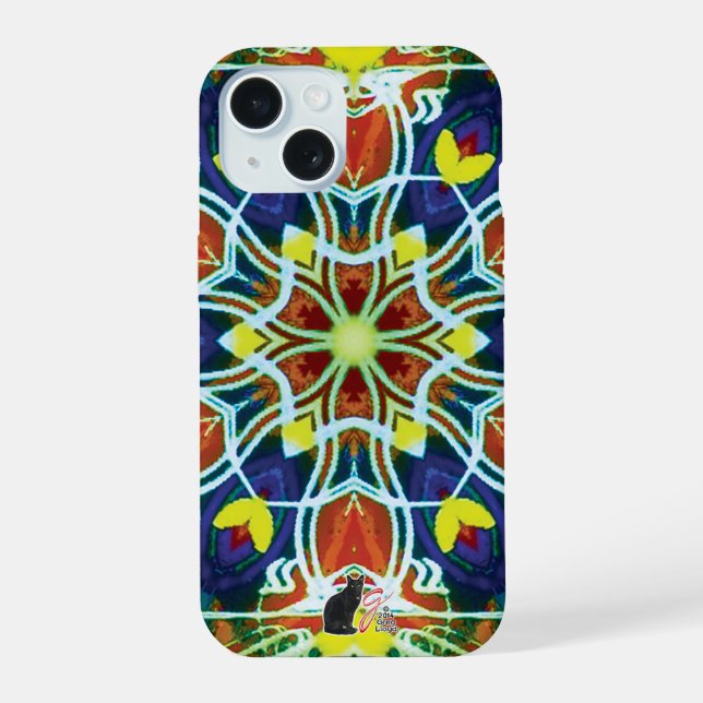 Coque iPhone 15 Kaléidoscope (Verso)