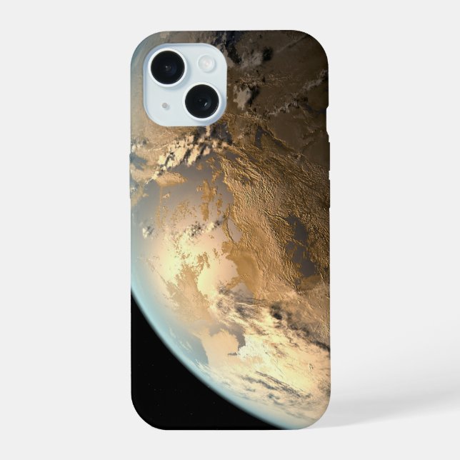 Coque iPhone 15 Kepler-186f Orbitant Une Étoile Éloignée. (Verso)