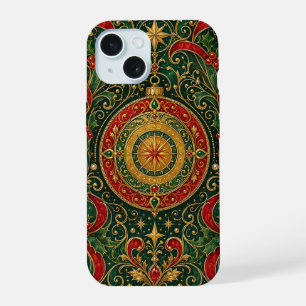 Coque iPhone 15 La Boussole dorée de Noël