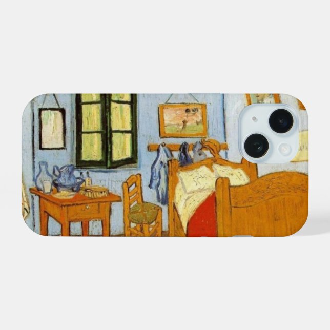 Coque iPhone 15 La Chambre de Van Gogh (Verso Horizontal)