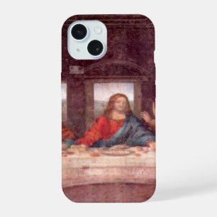 Coque iPhone 15 La Dernière soupe de Léonard de Vinci