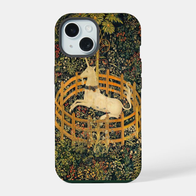 Coque iPhone 15 La Licorne en Captivité (Verso)
