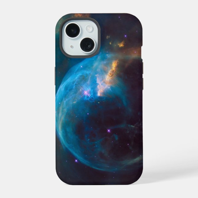 Coque iPhone 15 La nébuleuse de la Bulle, Ngc 7635. (Verso)