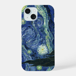 Coque iPhone 15 La Nuit étoilée Vincent van Gogh Peinture d'art fi