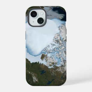 Coque iPhone 15 La planète Terre montrant la couverture de glace d