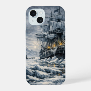 Coque iPhone 15 La poursuite arctique de Frankenstein par BurnsInH