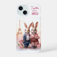 La Saint-Valentin à Paris - Couple de lapins -