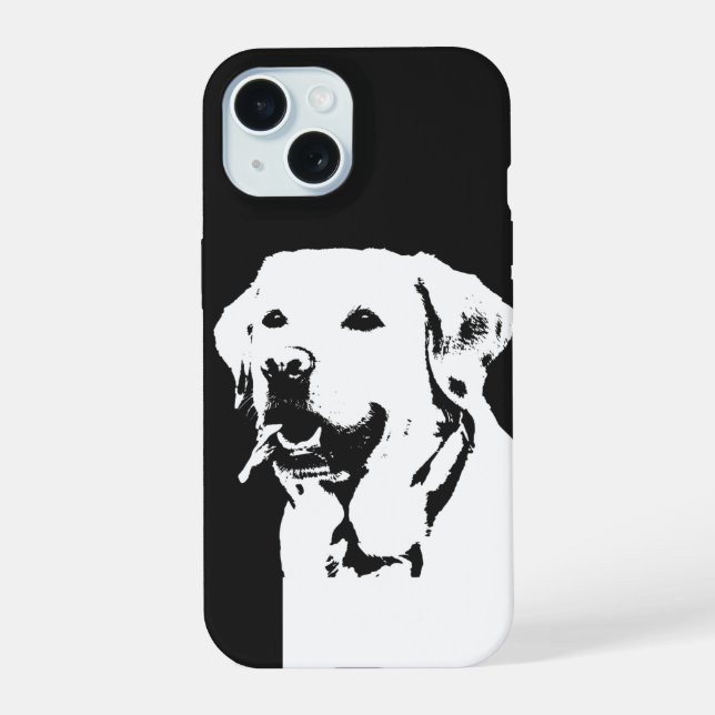 Coque iPhone 15 Labrador Retriever (Verso)