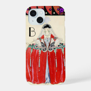 COQUE iPhone 15 LADY EN ROUGE, MODE DE BEAUTÉ COSTUME CONCEPTION M
