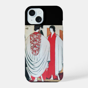 Coque iPhone 15 LADY IN THE MIRROR Art Deco Beauty Fashion