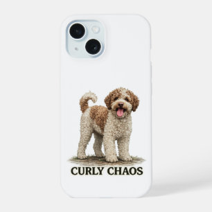Coque iPhone 15 Lagotto Romagnolo Curly Chaos