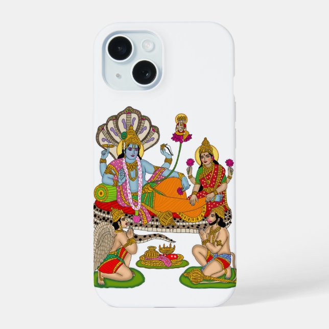 Coque iPhone 15 Lakshmi Narayan Phone Case (Verso)