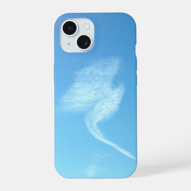 Coque iPhone 15 L'ange des nuages apparaît (Verso)